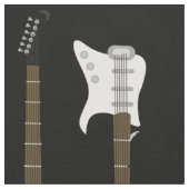 Élégant tissu d'impression de guitare électrique n (Fermer)