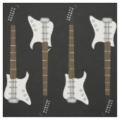 Élégant tissu d'impression de guitare électrique n (Échantillon)