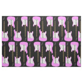 Élégant tissu d'impression de guitare électrique r (Fat Quarter)