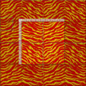 Élégant tissu d'impression de tigre (Carreau)