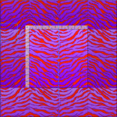Élégant tissu d'impression de tigre (Carreau)