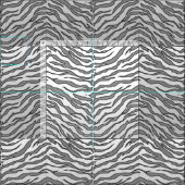 Élégant tissu d'impression de tigre (Carreau)
