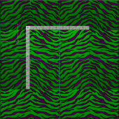 Élégant tissu d'impression de tigre (Carreau)