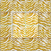 Élégant tissu d'impression de tigre (Carreau)