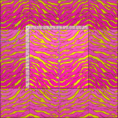 Élégant tissu d'impression de tigre (Carreau)