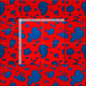 Élégant tissu d'impression de vache (Carreau)