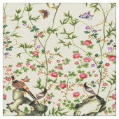 Élégant tissu d'oiseaux de marguerites (Fermer)