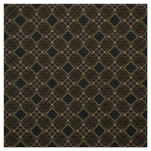 Élégant tissu en tuile rouge et Brown - Geo