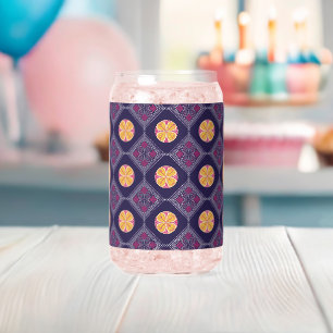 Élégant tissu pourpre avec motif floral jaune