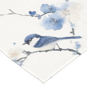 Elegant titmouse on white korte tafelloper (Hoek)