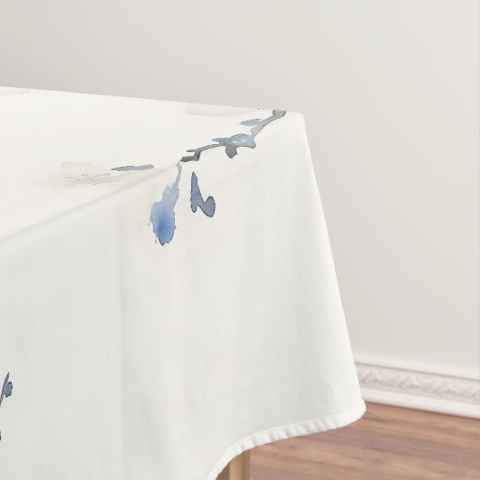 Elegant titmouse on white tafelkleed (Voorbeeld)