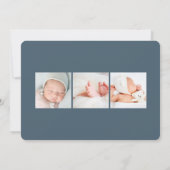 Élégant titre | Faire-part de naissance photo (Dos)