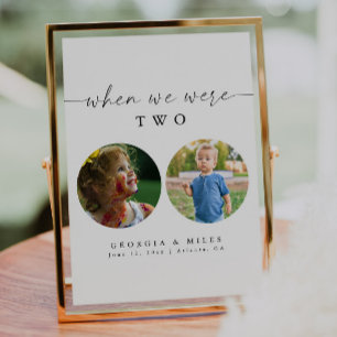 Elegant toen we waren leeftijd foto tafel nummer