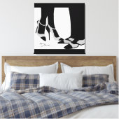 Élégant toile à deux étirements noir et blanc (Insitu(Chambre))
