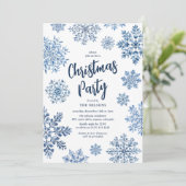 Elegant Toile Snowflake kerstfeest Kaart (Staand voorkant)