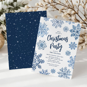 Elegant Toile Snowflake kerstfeest Kaart