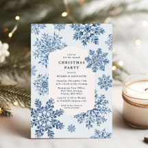 Elegant Toile Snowflake kerstfeest