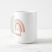 Elégant Tone Tone Boho Rainbow Tante Cafe Mug (Devant gauche)