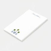 Elegant Topiaries in blauwe en witte potten Post-it® Notes (Schuin)