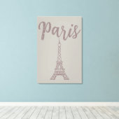 Élégant Tour Eiffel de Paris Toile Murale  (Insitu (Plancher de Bois))