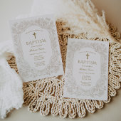 Elegant Traditional Baptism Invitation