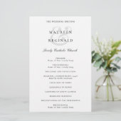 Elegant Traditioneel Trouwprogramma (Staand voorkant)
