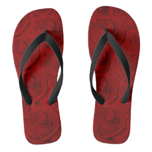 Elegant traditionele rode rozen teenslippers