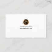 Elegant Translucent Black Line PR Visitekaartje (Achterkant)