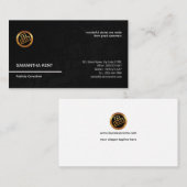 Elegant Translucent Black Line PR Visitekaartje (Voorkant / Achterkant)