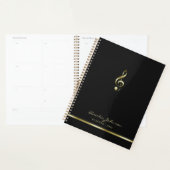 Elegant Treble Clef Music 2026 Annuel Planner (Devant avec enveloppe)