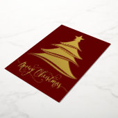 Elegant Tree aangepast kerstfeest Folie Feestdagenkaart (Gedraaid)