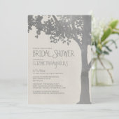 Elegant Tree Branches Bridal Shower-uitnodigingen Kaart (Staand voorkant)