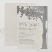 Elegant Tree Branches Bridal Shower-uitnodigingen Kaart (Voorkant / Achterkant)