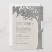 Elegant Tree Branches Wedding Invitations Kaart (Voorkant)