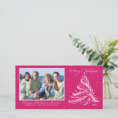 Elegant Tree Family Kerstkaart (Staand voorkant)