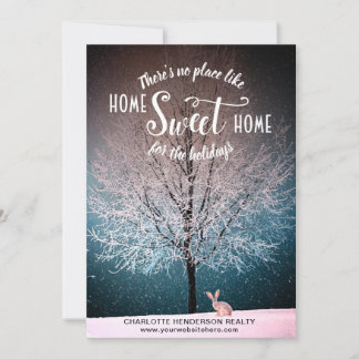 Elegant Tree Home Sweet Home kerst Feestdagenkaart