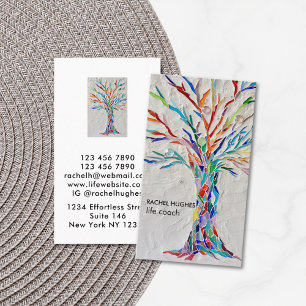 Elegant Tree Life Coach Visitekaartje