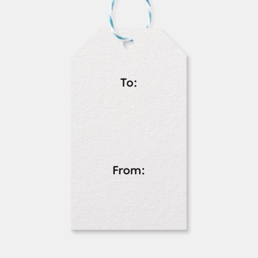 Elegant Trees Cadeaulabel (Achterkant)