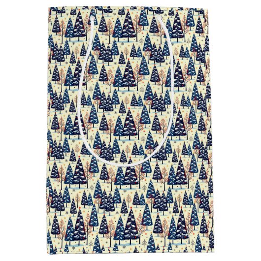 Elegant Trees Medium Cadeauzakje (Voorkant)