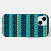 Elegant Trendy Blauwgroen Case-Mate iPhone Case (Achterkant (horizontaal))