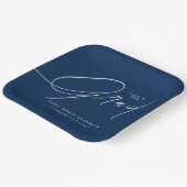 Elegant Trendy Calligraphy Script Afstuderen Papieren Bordje (Gebogen)