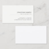 Elegant Trendy Clean Graphics Design Modern Plain Visitekaartje (Voorkant / Achterkant)