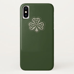 Elegant trendy geluk Ierse shamrock iPhone X Hoesje