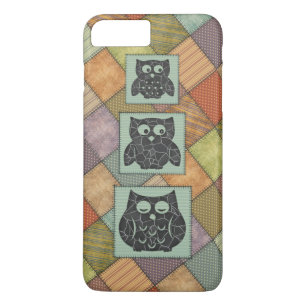 Elegant trendy girly beukt patchwork 	iPhone 8 plus / 7 plus hoesje