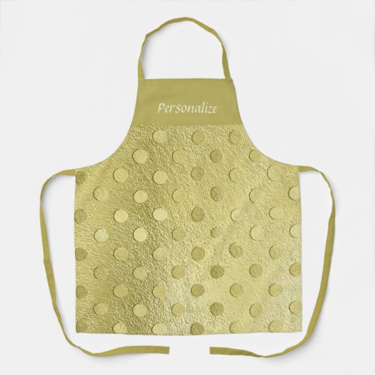 Elegant Trendy Gold Glitter Polka Dot Schort (Voorkant)