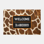 Elegant Trendy Koe Faux Leather Collectie Deurmat (Voorkant)