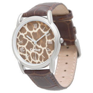 Elegant Trendy Koe Faux Leather Collectie Horloge