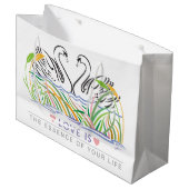 Elegant Trendy Large Gift Bag Groot Cadeauzakje (Voorkant Gekanteld)