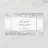 Elegant Trendy Luxe Silver Visitekaartje (Achterkant)