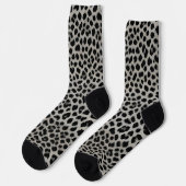Elegant Trendy Luxury White Leopard Collectie Sokken (Links)